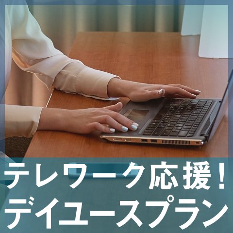 【テレワーク応援!】最大9時間利用可能なデイユースプラン