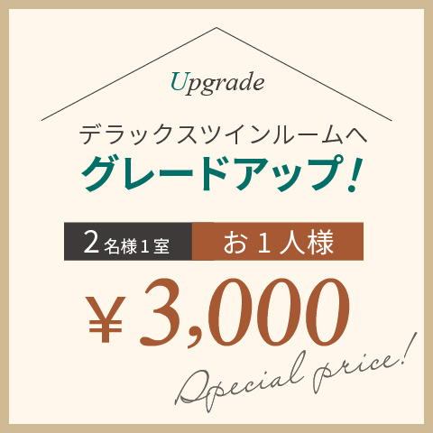 【2名様1室】お1人様:¥3,000
