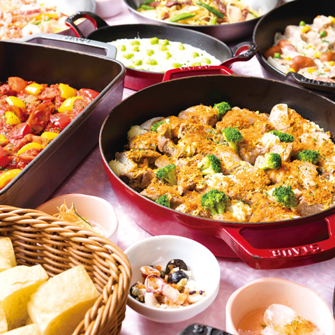 【イタリアンメニューが食べ放題】ランチブッフェ