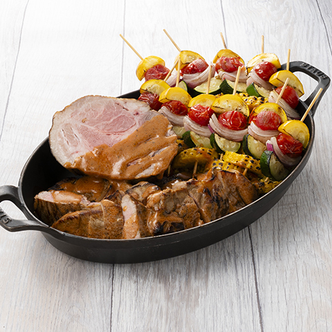 ［7月］ 京都ぽーくのマセレ カレー風味のクスクス BBQスタイル