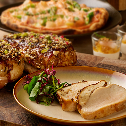 【5月】播州百日どりのラケ スパイスを効かせた蜂蜜と大阪 三晃ソース