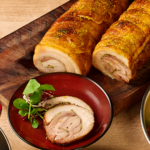 【4月】大阪 やまつ辻田の山椒香る豚バラ肉のポルケッタ