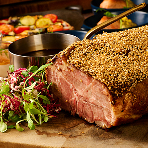 【6月】京都ぽーくのローストポーク 大阪 「大源味噌」香るバルサミコソース